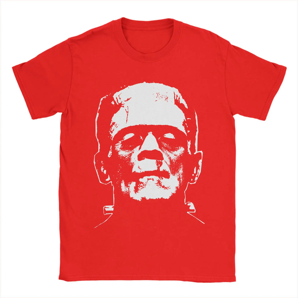 Frankenstein T-Shirts Horror Halloween Monster Novelty Cotton Tees Round Neck Short Sleeve T Shirts New Arrival Clothes
