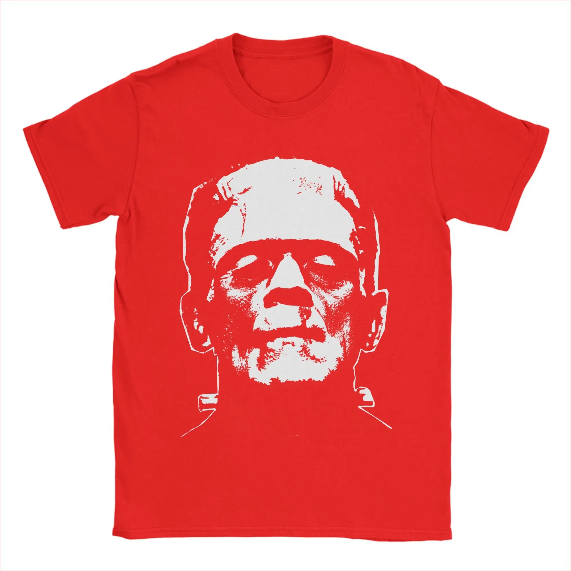 Frankenstein T-Shirts Horror Halloween Monster Novelty Cotton Tees Round Neck Short Sleeve T Shirts New Arrival Clothes