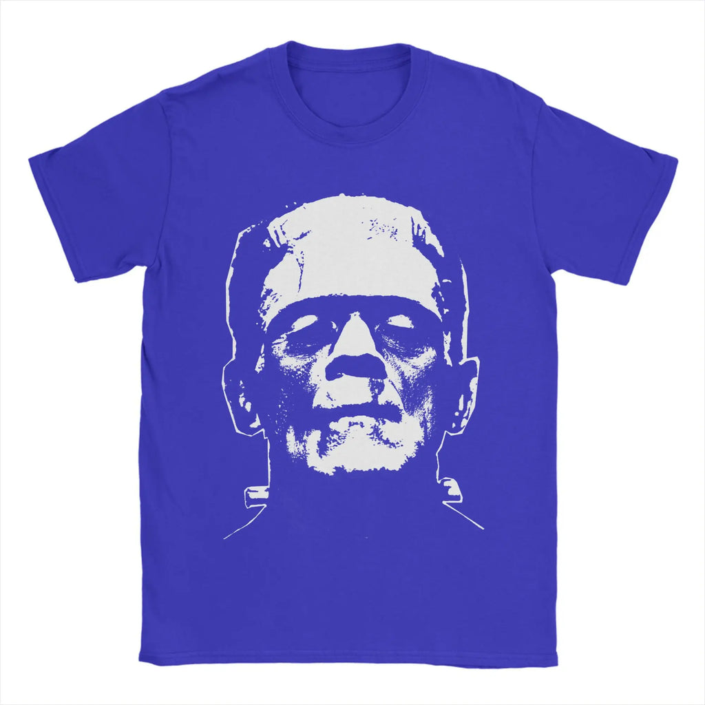 Frankenstein T-Shirts Horror Halloween Monster Novelty Cotton Tees Round Neck Short Sleeve T Shirts New Arrival Clothes