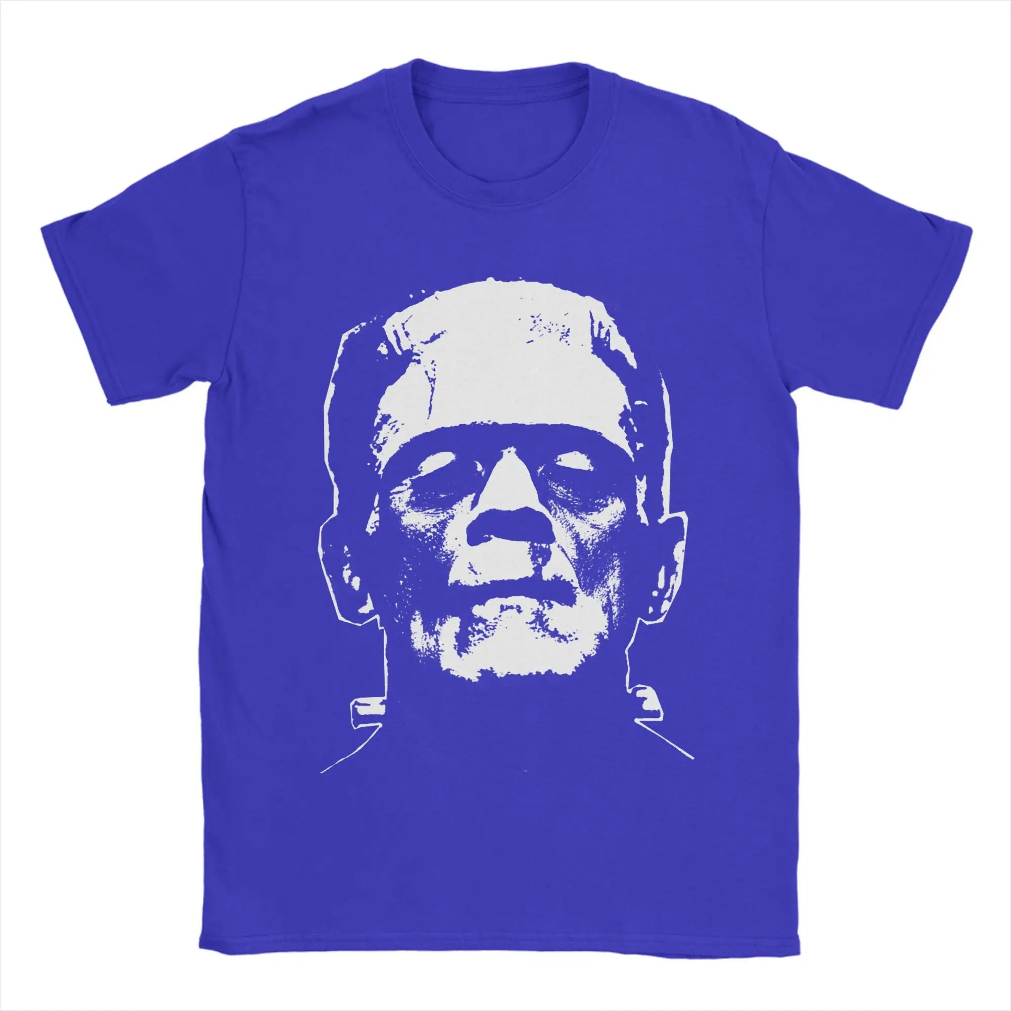 Frankenstein T-Shirts Horror Halloween Monster Novelty Cotton Tees Round Neck Short Sleeve T Shirts New Arrival Clothes