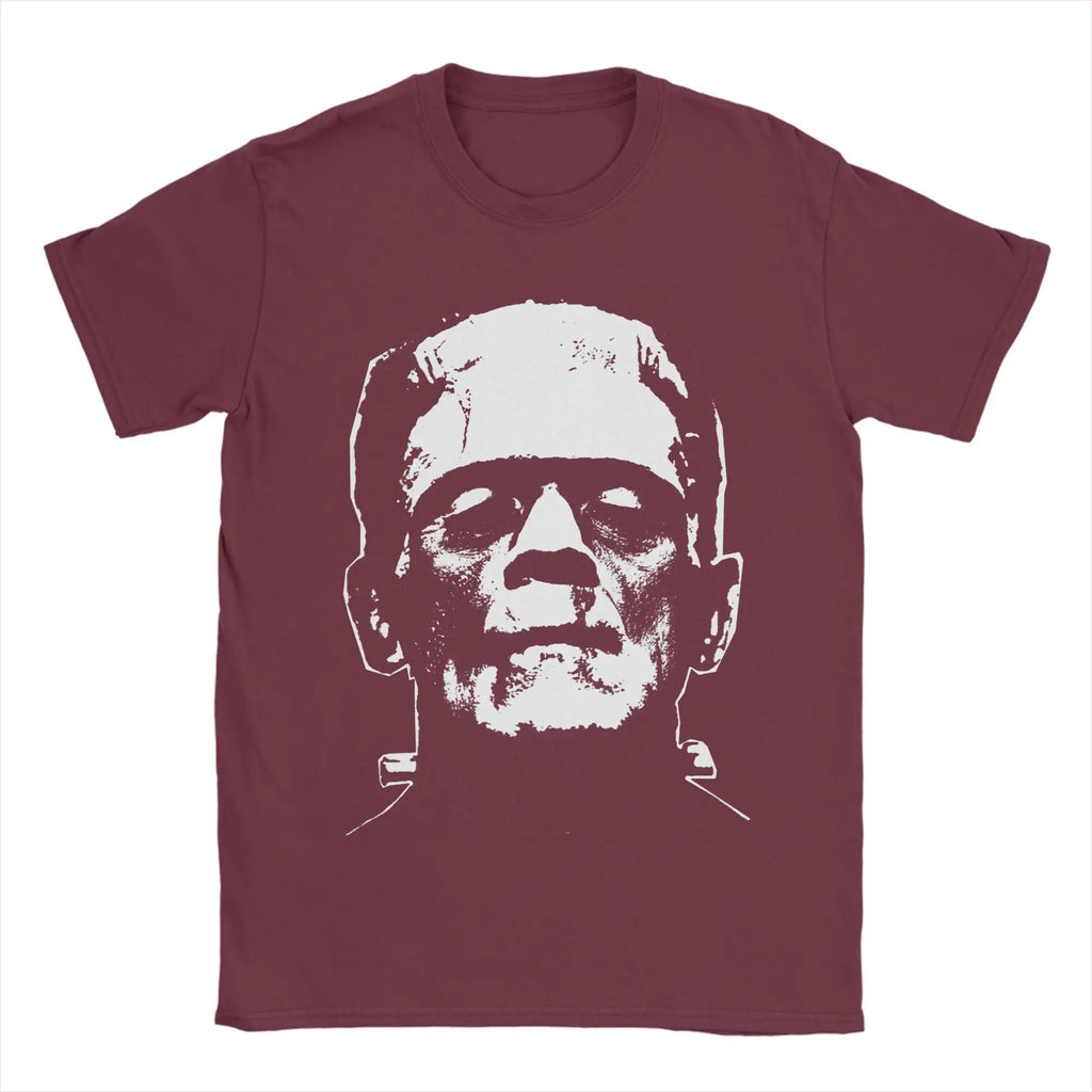 Frankenstein T-Shirts Horror Halloween Monster Novelty Cotton Tees Round Neck Short Sleeve T Shirts New Arrival Clothes
