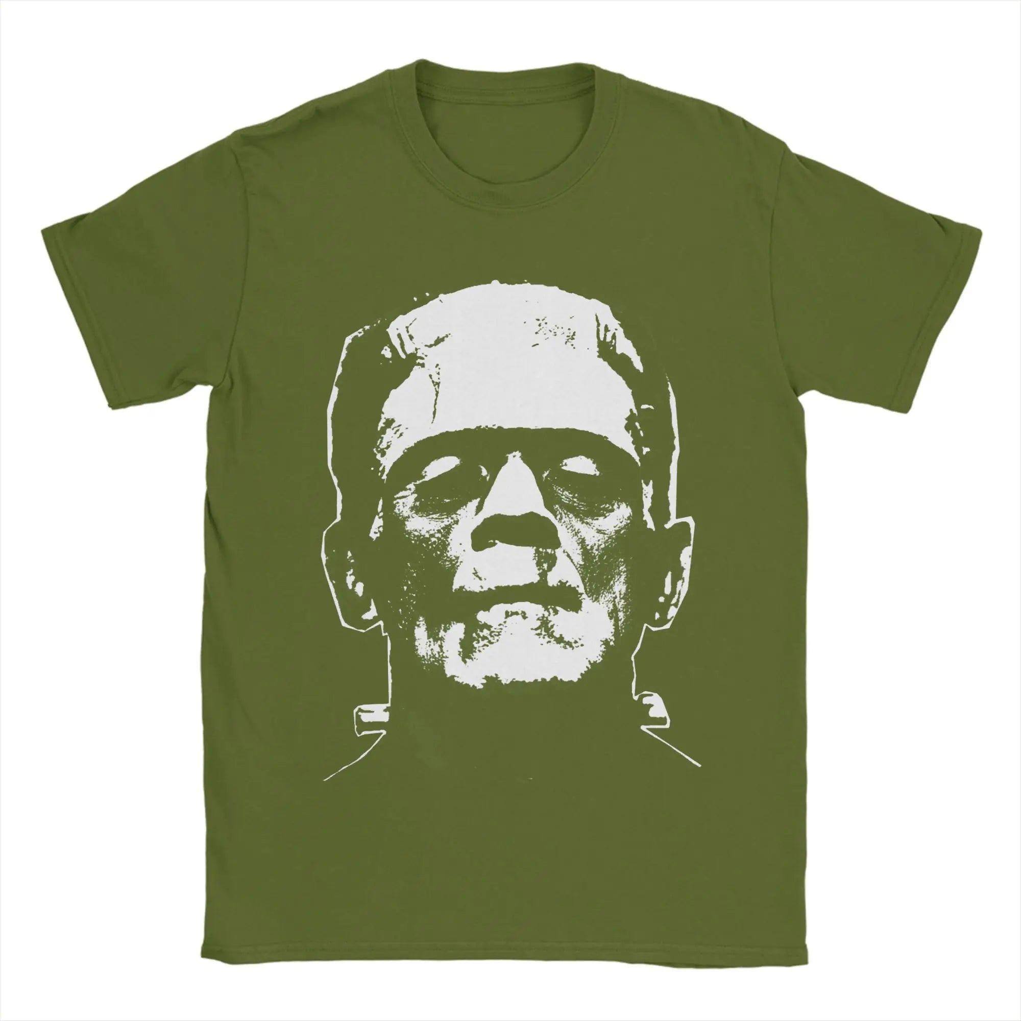 Frankenstein T-Shirts Horror Halloween Monster Novelty Cotton Tees Round Neck Short Sleeve T Shirts New Arrival Clothes