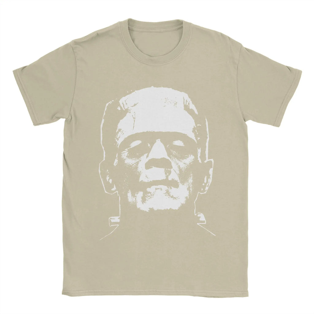 Frankenstein T-Shirts Horror Halloween Monster Novelty Cotton Tees Round Neck Short Sleeve T Shirts New Arrival Clothes